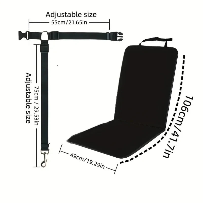 Padded adjustable tether detail
